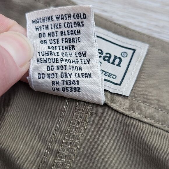 L.L Bean tan skort size small shorts skirt  active 100% nylon zip pockets - Picture 4 of 9